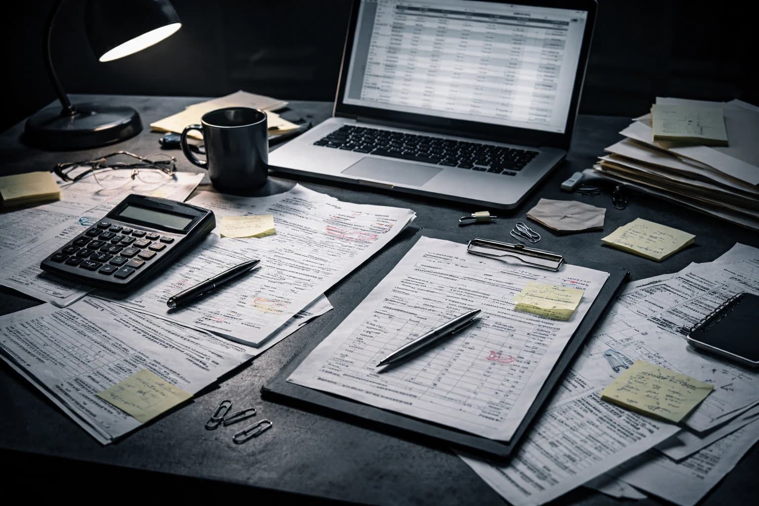 Cluttered operations desk with manual order sheets representing the real cost of unstructured dealer order processing